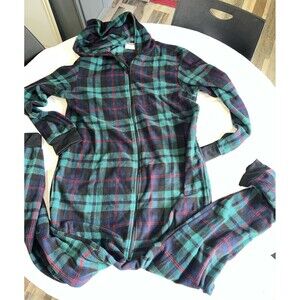 Old Navy onesie pajamas with hood sz L